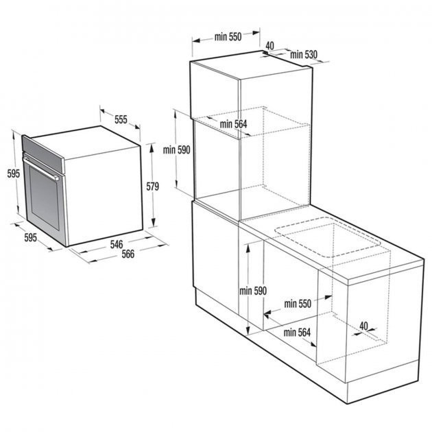 Духовка электрическая Gorenje BO798S37BG  Фото №1