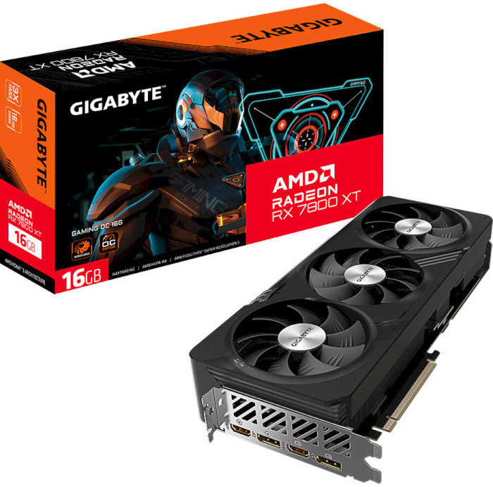 Відеокарта Gigabyte Radeon RX 7800 XT GAMING OC 16G (GV-R78XTGAMING OC-16GD)