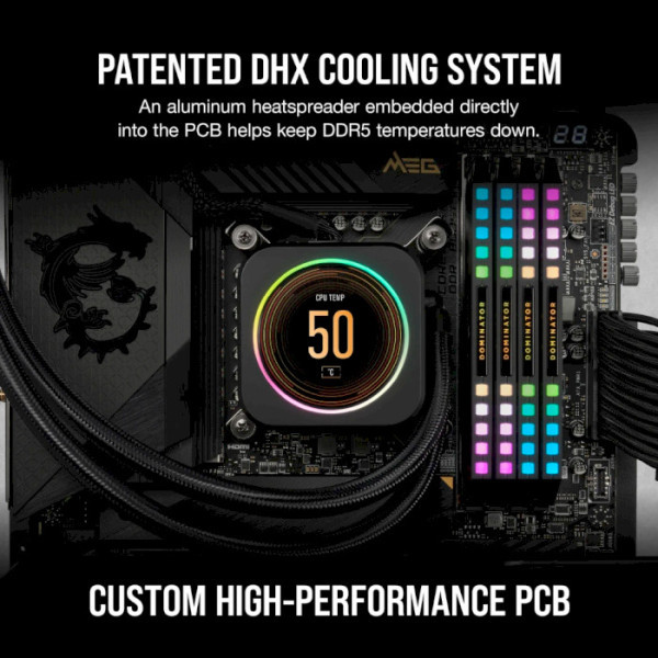 Память для настольных компьютеров Corsair 64 GB (2x32GB) DDR5 6400 MHz DOMINATOR PLATINUM RGB  Фото №10