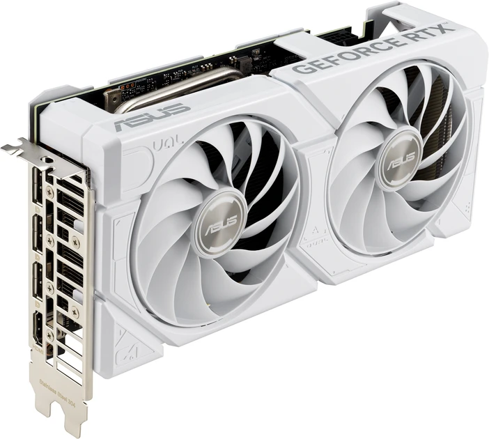 Відеокарта Asus Dual GeForce RTX 4070 EVO White OC Edition 12GB GDDR6X (DUAL-RTX4070-O12G-EVO-WHITE) White  Фото №2