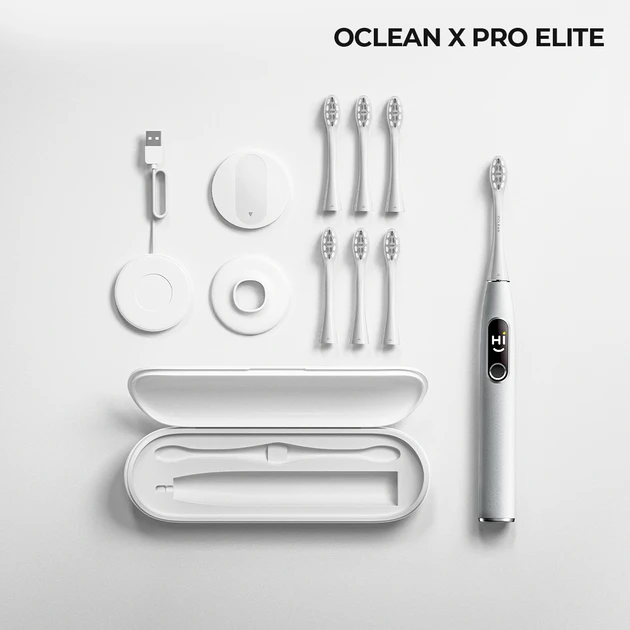 Електрична зубна щітка Oclean X Pro Elite Premium Set (6970810552089)  Фото №10