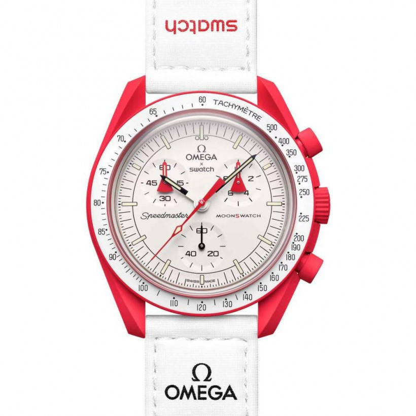 Мужские часы Swatch X Omega MoonSwatch Mission to Mars (SO33R100)