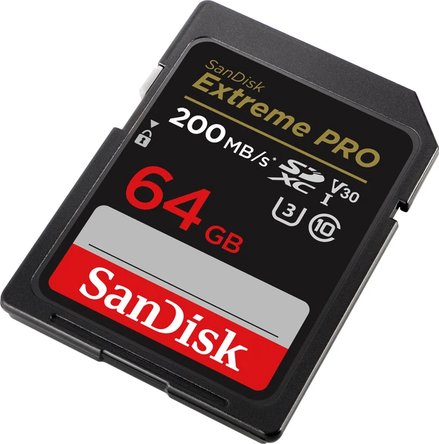 Карта пам&#039;яті SanDisk 64 GB SDXC UHS-I U3 V30 Extreme PRO (SDSDXXU-064G-GN4IN)  Фото №0