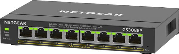 Коммутатор управляемый уровня 2 Netgear GS308EP (GS308EP-100PES)