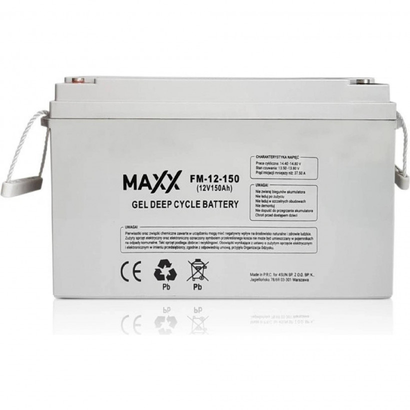 Гелевый аккумулятор MAXX 12-FM-150 150AH 12V