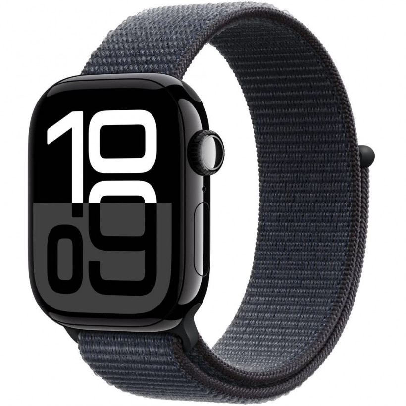 Смарт-часы Apple Watch Series 10 GPS 42mm Jet Black Alu. Case w. Black Sport Band - S/M (MWWE3)