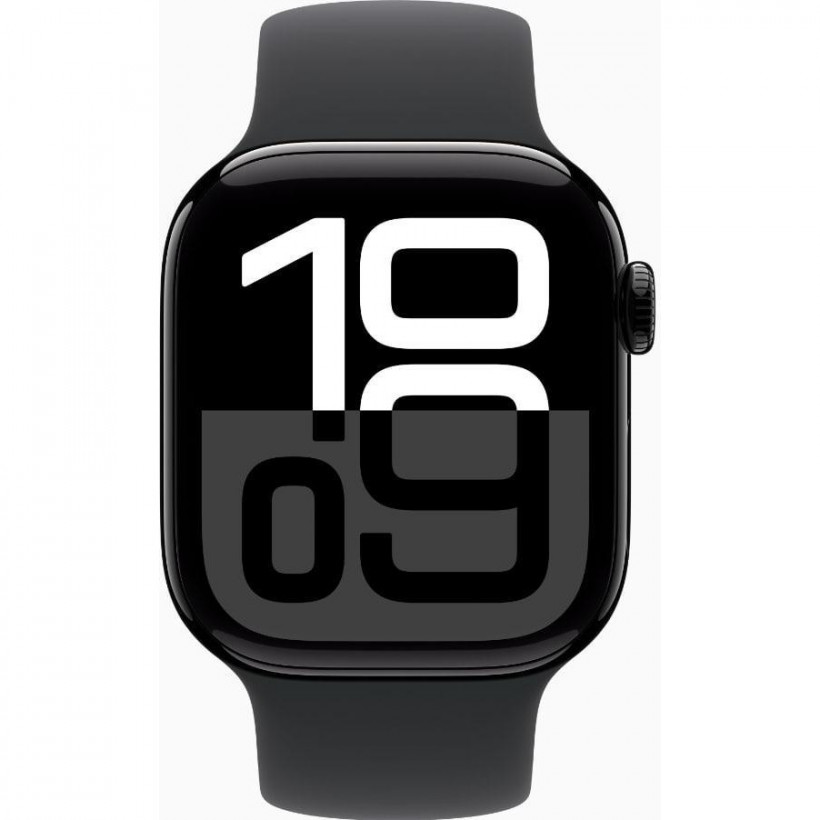 Смарт-часы Apple Watch Series 10 GPS 42mm Jet Black Aluminum Case w. Black Solo Loop Size (MWWX3+MY7V3)  Фото №0