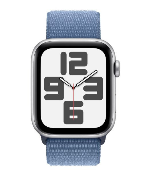 Смарт-часы Apple Watch SE 2 GPS + Cellular 44mm  + Cellular 44mm Silver Aluminum Case with Winter Blue Sport Loop (MRHL3)  Фото №0