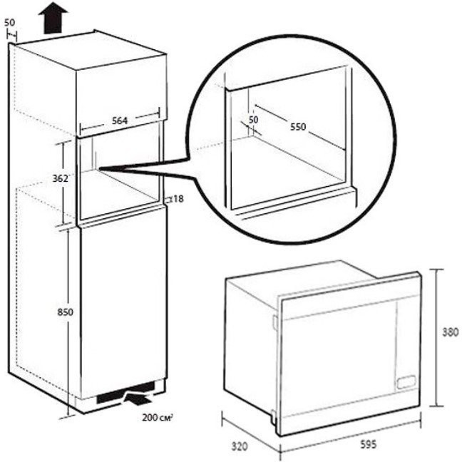 Мікрохвильовка Samsung MS22M8254AK  Фото №1