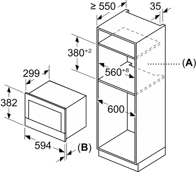 Мікрохвильовка з грилем Bosch BER7321B1  Фото №1