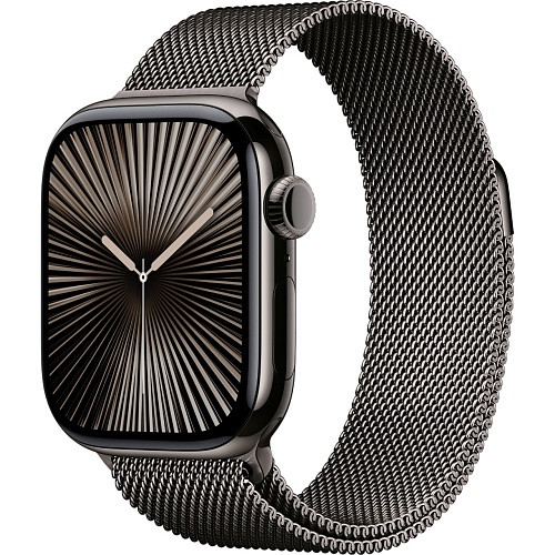 Смарт-годинник Apple Watch Series 10 GPS + Cellular 42mm Slate Titanium Case w. Slate Milanese Loop (MX053)  Фото №0