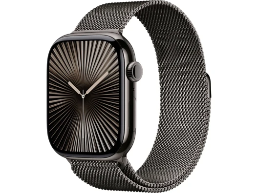 Смарт-часы Apple Watch Series 10 GPS + Cellular 46mm Slate Titanium Case w. Slate Milanese Loop - S/M (MC7R4)