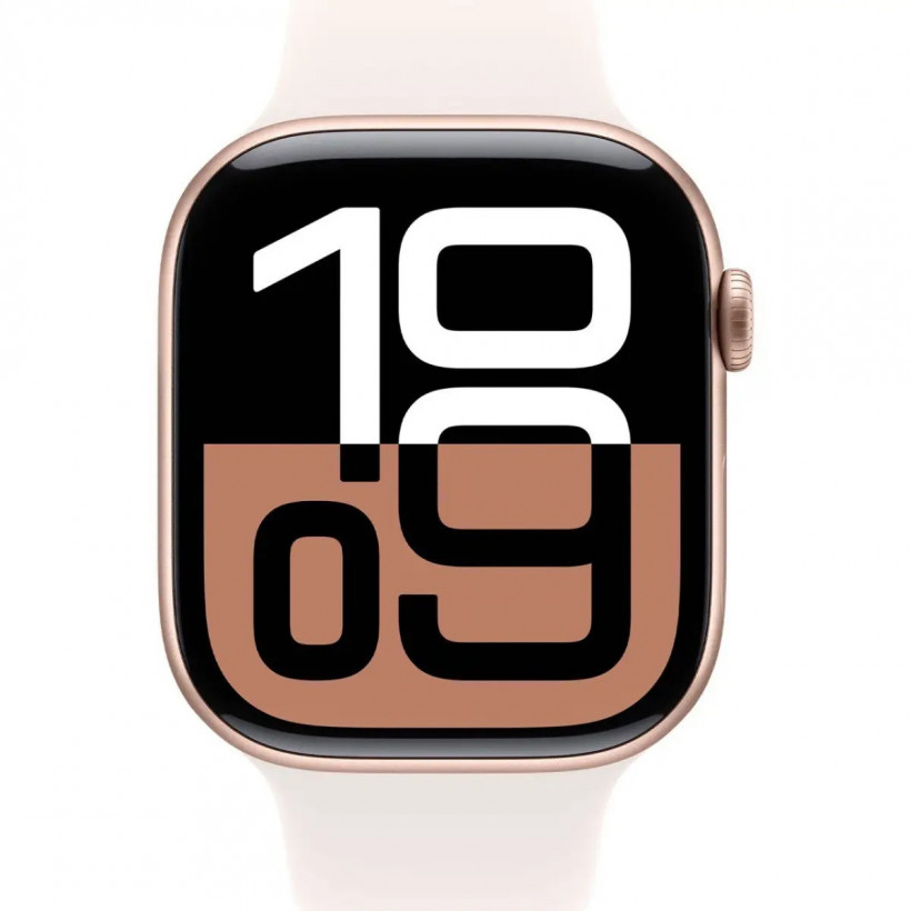 Смарт-часы Apple Watch Series 10 GPS + Cellular 46mm Rose Gold Alu. Case w. Light Blush Sport Band - S/M (MWY63)  Фото №0