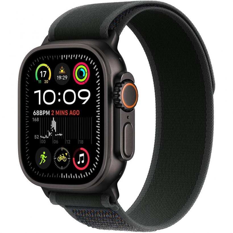 Смарт-годинник Apple Watch Ultra 2 GPS + Cellular 49mm Black Titan. Case w. Black Trail Loop - S/M (MX4U3)