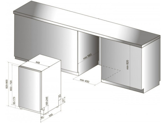 Посудомоечная машина Hotpoint-Ariston HSIO 3O23 WFE  Фото №5