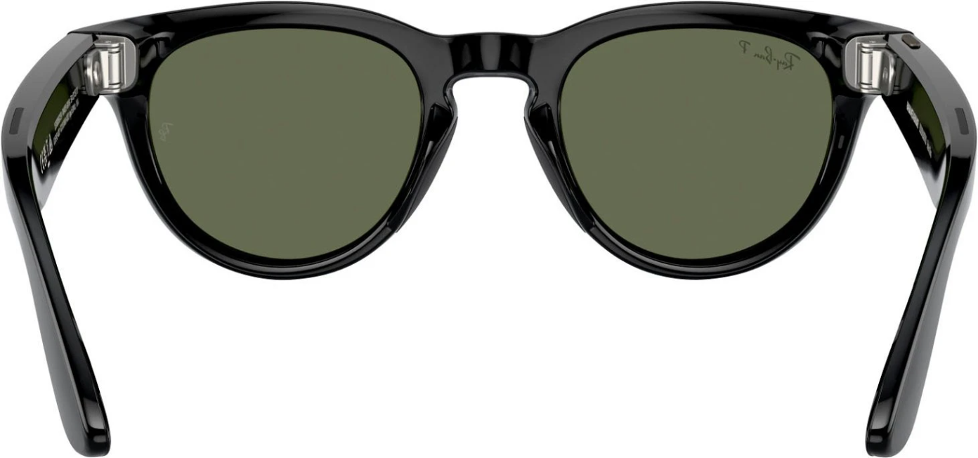 Смарт-очки Ray-Ban Meta Headliner Shiny Black Frame/Green Lenses (RW4009 601/9A 50-23)  Фото №0