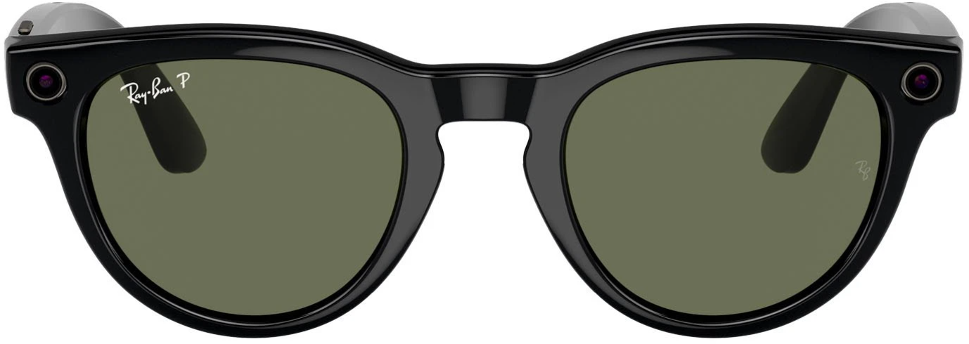 Смарт-очки Ray-Ban Meta Headliner Shiny Black Frame/Green Lenses (RW4009 601/9A 50-23)  Фото №4