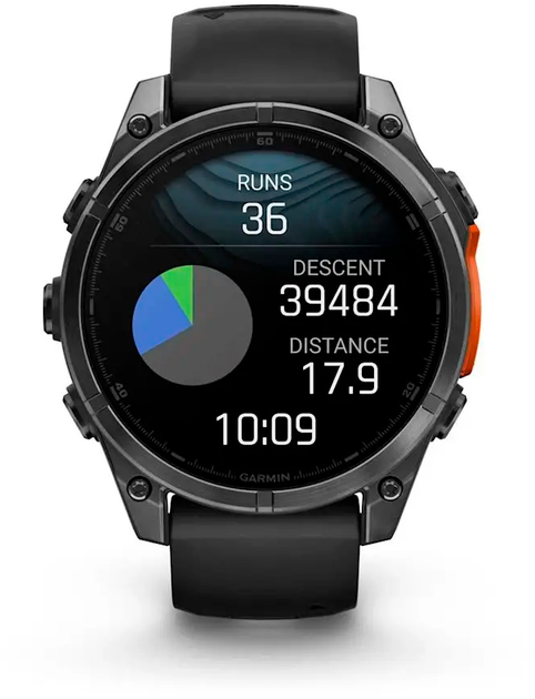 Спортивные часы Garmin Fenix ??8 47mm Amoled Slate Gray with Black Silicone Band (010-02904-00)  Фото №0