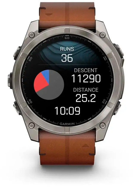 Спортивные часы Garmin Fenix ??8 51mm AMOLED Sapphire Carbon grey DLC w.  Фото №5