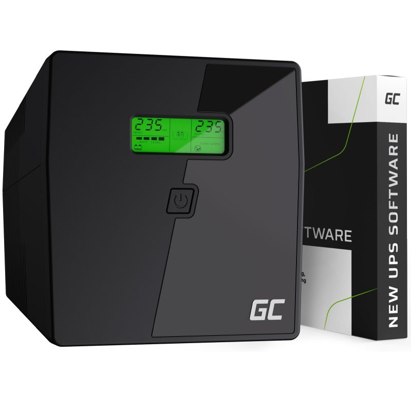 Лінійно-інтерактивний ДБЖ Green Cell UPS03 (1000VA/600W)  Фото №1