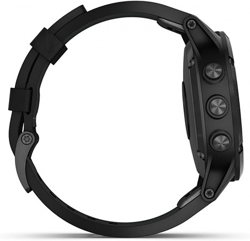 Спортивные часы Garmin Fenix 5 Plus Sapphire Black with Leather Band (010-01988-07)  Фото №2