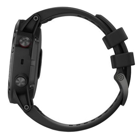 Спортивные часы Garmin Fenix 5x Plus Sapphire Black with Black Band (010-01989-01)  Фото №1