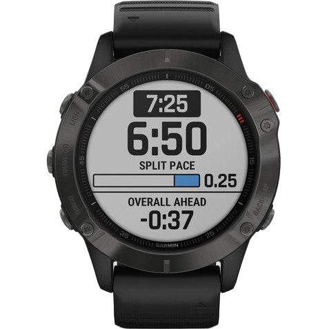 Спортивные часы Garmin Fenix 6 Sapphire Сarbon Grey DLC with Black Band (010-02158-11)  Фото №2