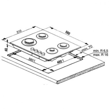 Варочная поверхность газовая Whirlpool AKR 361 IX  Фото №0