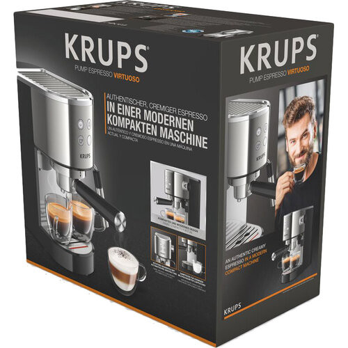 Рожковая кофеварка эспрессо Krups Virtuoso XP442C11  Фото №10