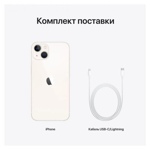 Смартфон Apple iPhone 13 mini 512GB Starlight (MLKC3)  Фото №3