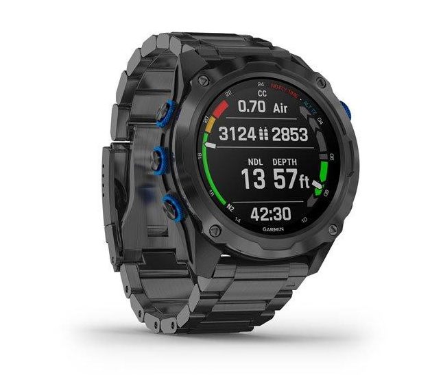 Спортивний годинник Garmin Descent Mk2i Bundle Titanium Carbon Grey w. Titanium Band w. Descent T1 (