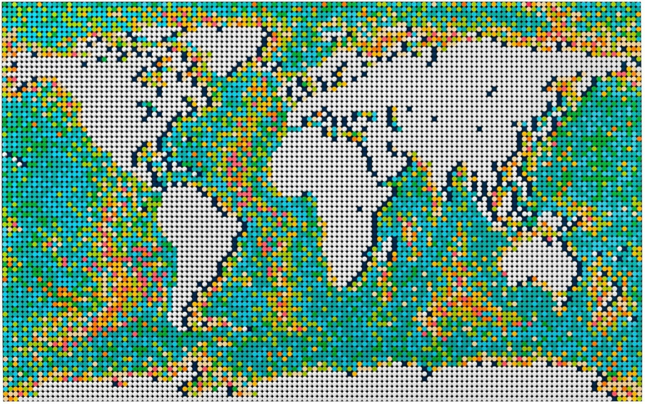 Блочный конструктор LEGO Карта мира (31203)  Фото №6