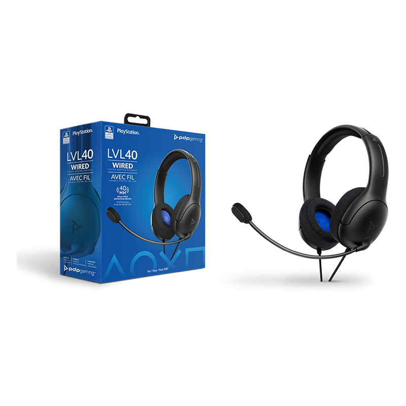 Комп&#039;ютерна гарнітура PDP Gaming LVL40 Wired Stereo Gaming Headset Black  Фото №5