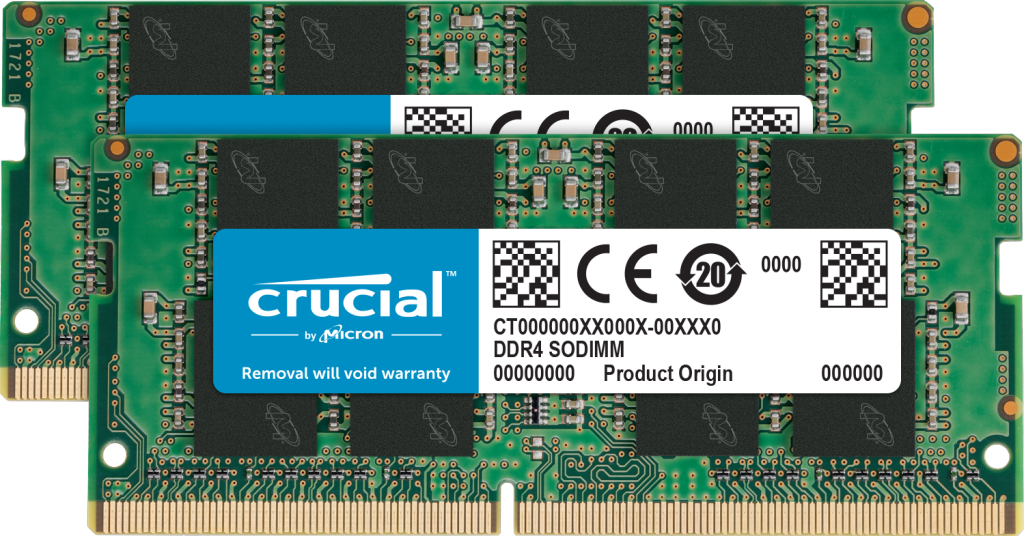 Пам&#039;ять для ноутбука Crucial RAM 32GB Kit (2x16GB) DDR4 3200MHz CL22 (or 2933MHz or 2666MHz) CT2K16G