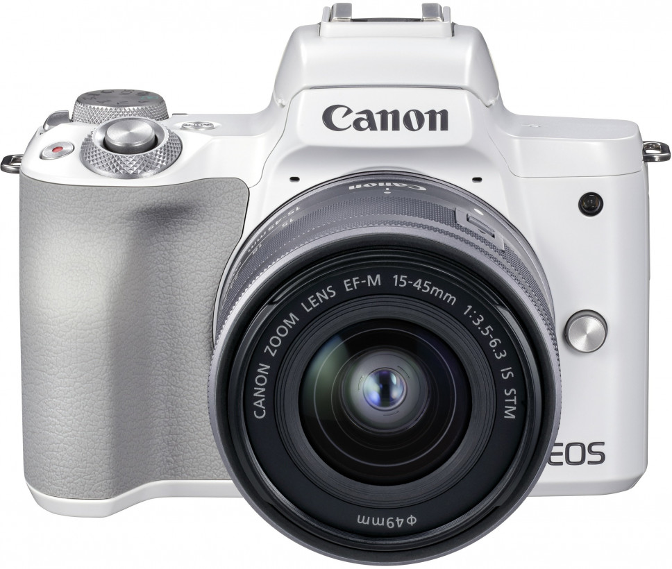 Бездзеркальний фотоапарат Canon EOS M50 Mark II kit (15-45mm) IS STM White (4729C028)