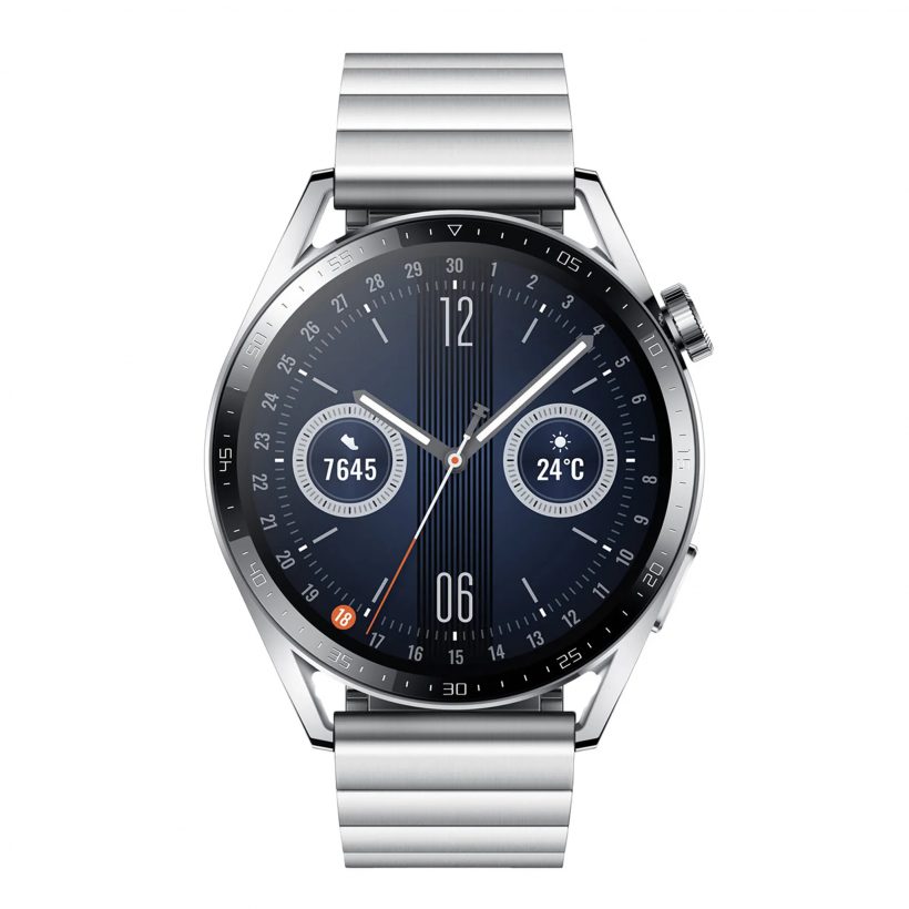 Смарт-годинник HUAWEI Watch GT 3 46mm Stainless Steel (55026957)  Фото №0