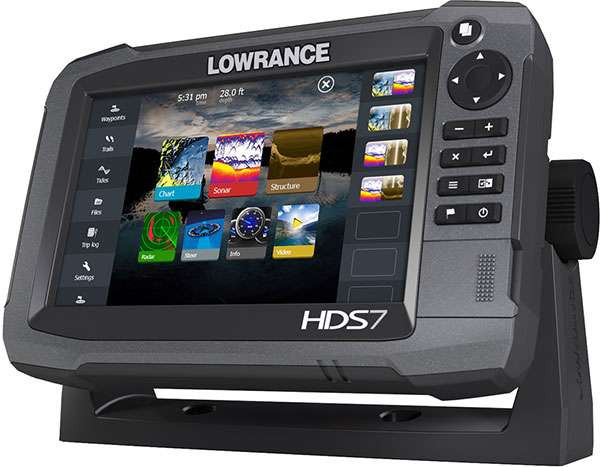 Картплоттер (GPS)-ехолот Lowrance HDS-7 GEN3 Insight Fishfinder/Chartplotter with Insight USA and 83/200KHz Transducer (000-11785-001)  Фото №0