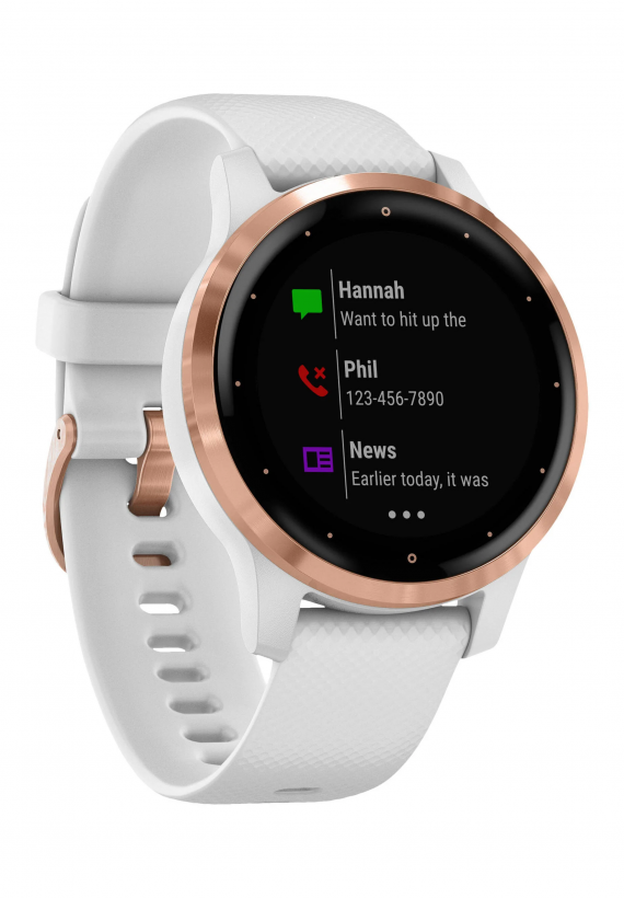 Смарт-годинник Garmin vivoactive 4S White/Rose Gold (010-02172-23/22/21)