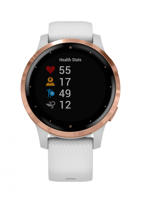 Смарт-годинник Garmin vivoactive 4S White/Rose Gold (010-02172-23/22/21)  Фото №0