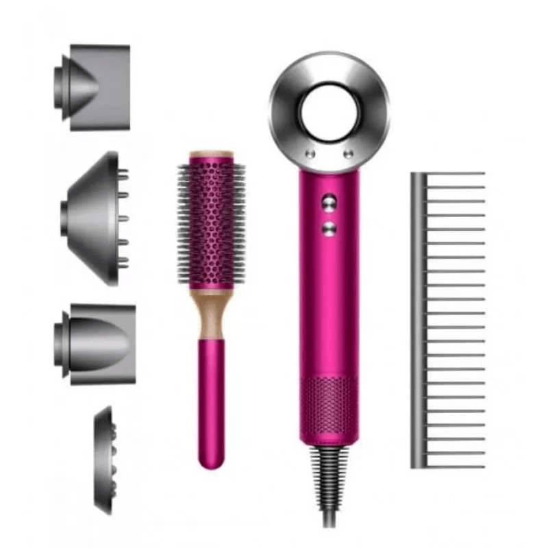 Фен Dyson HD03 Supersonic Fuchsia + Brush Kit