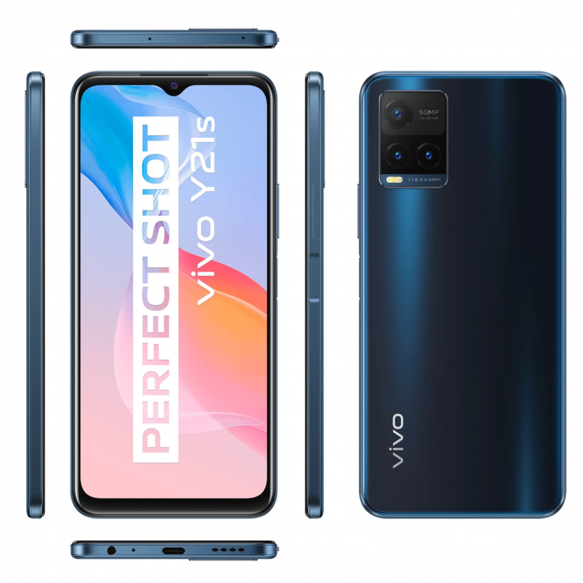 Смартфон vivo Y21s 4/128GB Midnight Blue (Global EU)  Фото №2