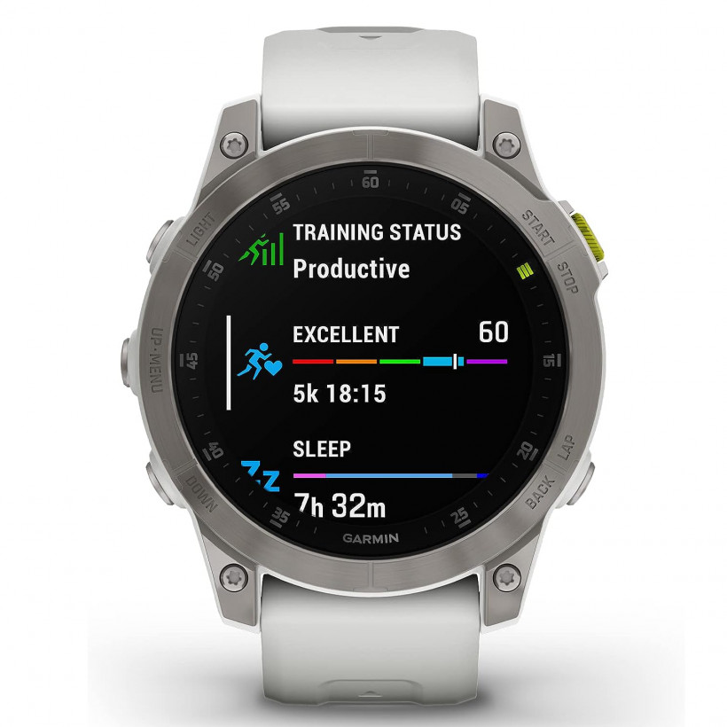 Смарт-часы Garmin Epix (Gen 2) Sapphire - White Titanium (010-02582-20/21)  Фото №1