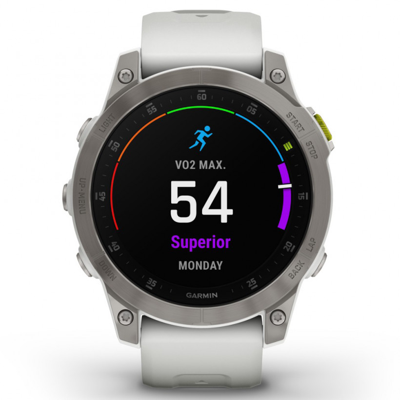 Смарт-часы Garmin Epix (Gen 2) Sapphire - White Titanium (010-02582-20/21)  Фото №3