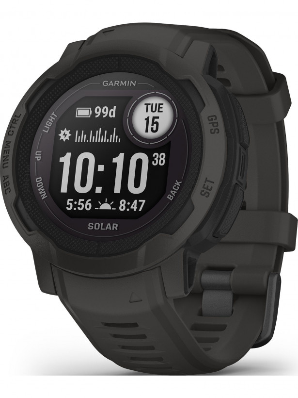 Смарт-часы Garmin Instinct 2 Solar Graphite (010-02627-10)  Фото №1