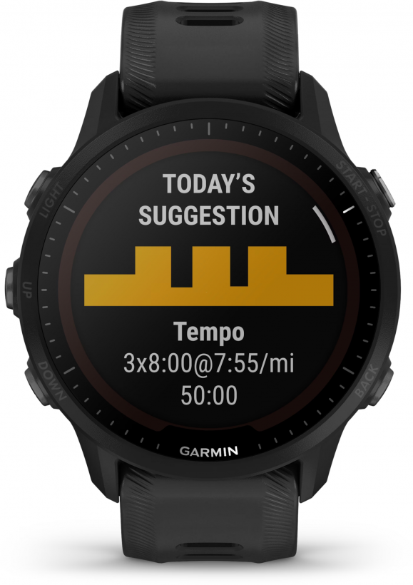 Смарт-часы Garmin Forerunner 955 Solar Black (010-02638-00/20)  Фото №4