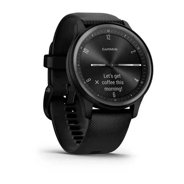 Смарт-часы Garmin Vivomove Sport Black Case and S. Band w. Slate Accents (010-02566-00)  Фото №1