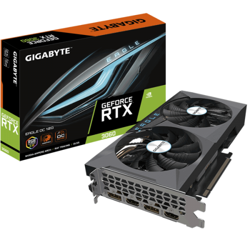 Видеокарта GIGABYTE GeForce RTX 3060 EAGLE OC 12G (GV-N3060EAGLE OC-12GD)