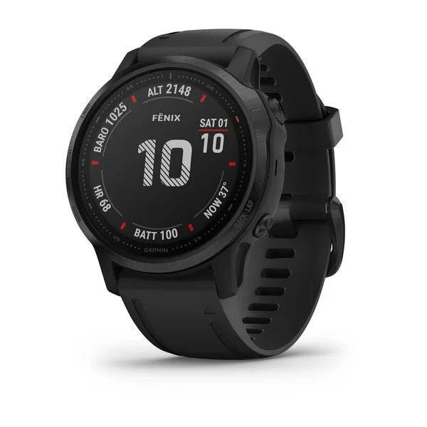 Спортивные часы Garmin Fenix 6S Pro Black With Black Band (010-02159-14/010-02159-13)