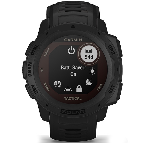 Смарт-часы Garmin Instinct Solar Tactical Edition Black (010-02293-03/010-02293-13)  Фото №2