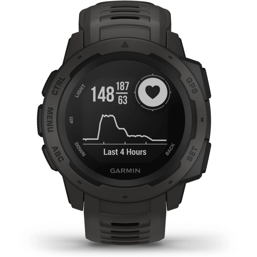 Смарт-годинник Garmin Instinct Graphite (010-02064-00)